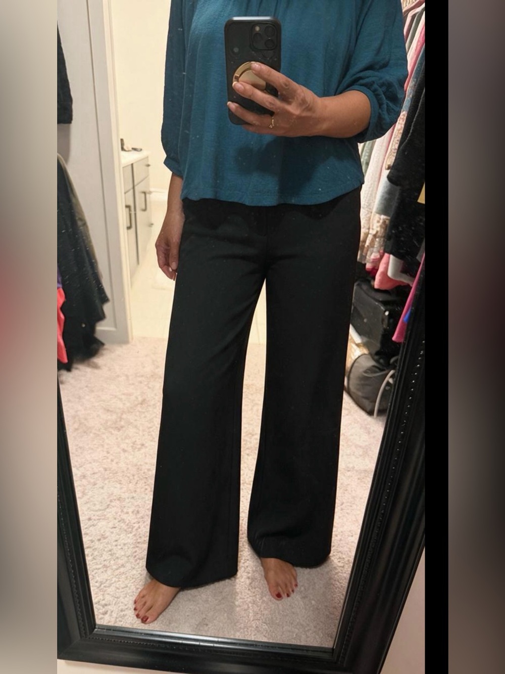 Forever 21 Black Wide-Leg Women's Pants size medium